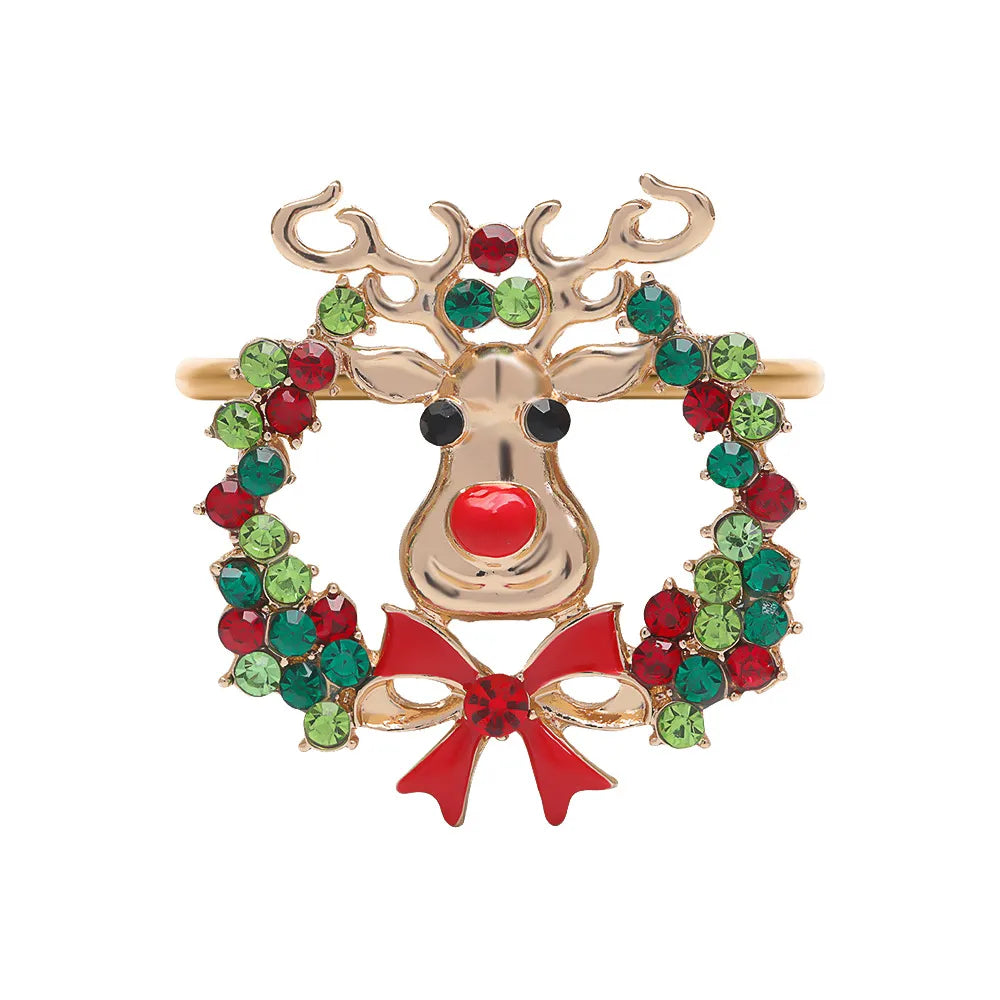 Casual Elegant Pastoral Cartoon Santa Claus Alloy 1 Piece