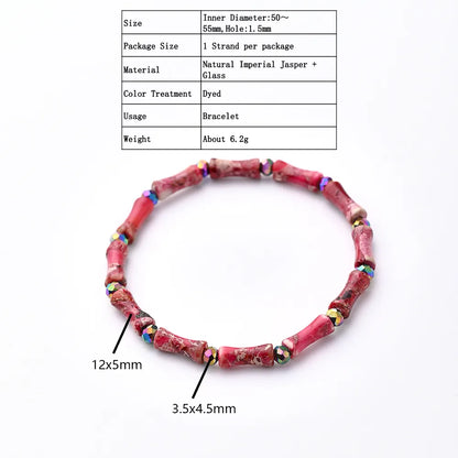 Casual Elegant Simple Style Asymmetrical Irregular Marble Natural Stone Glass Wholesale Bracelet