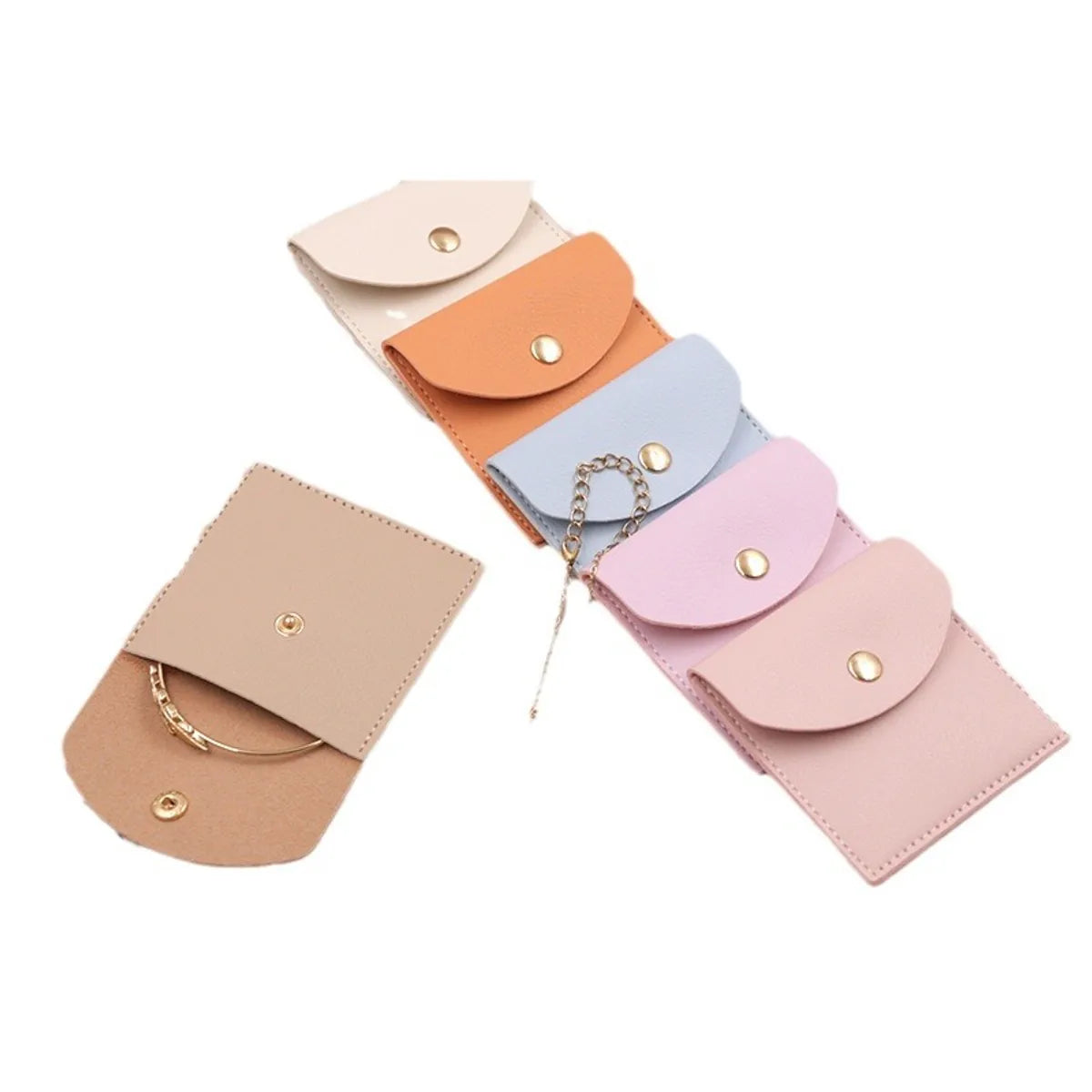 Casual Elegant Solid Color Microfiber Jewelry Packaging Bags