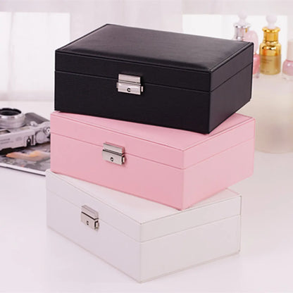 Casual Elegant Solid Color Pu Leather Jewelry Boxes