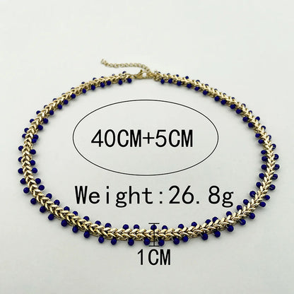 Casual Elegant Sweet Solid Color Stainless Steel Plating Gold Plated Necklace