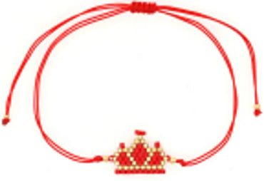 Casual Ethnic Style Devil's Eye Heart Shape Crown Glass Rope Knitting Women's Bracelets