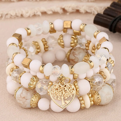 Casual Ethnic Style Geometric Ccb Beaded Women's Bracelets