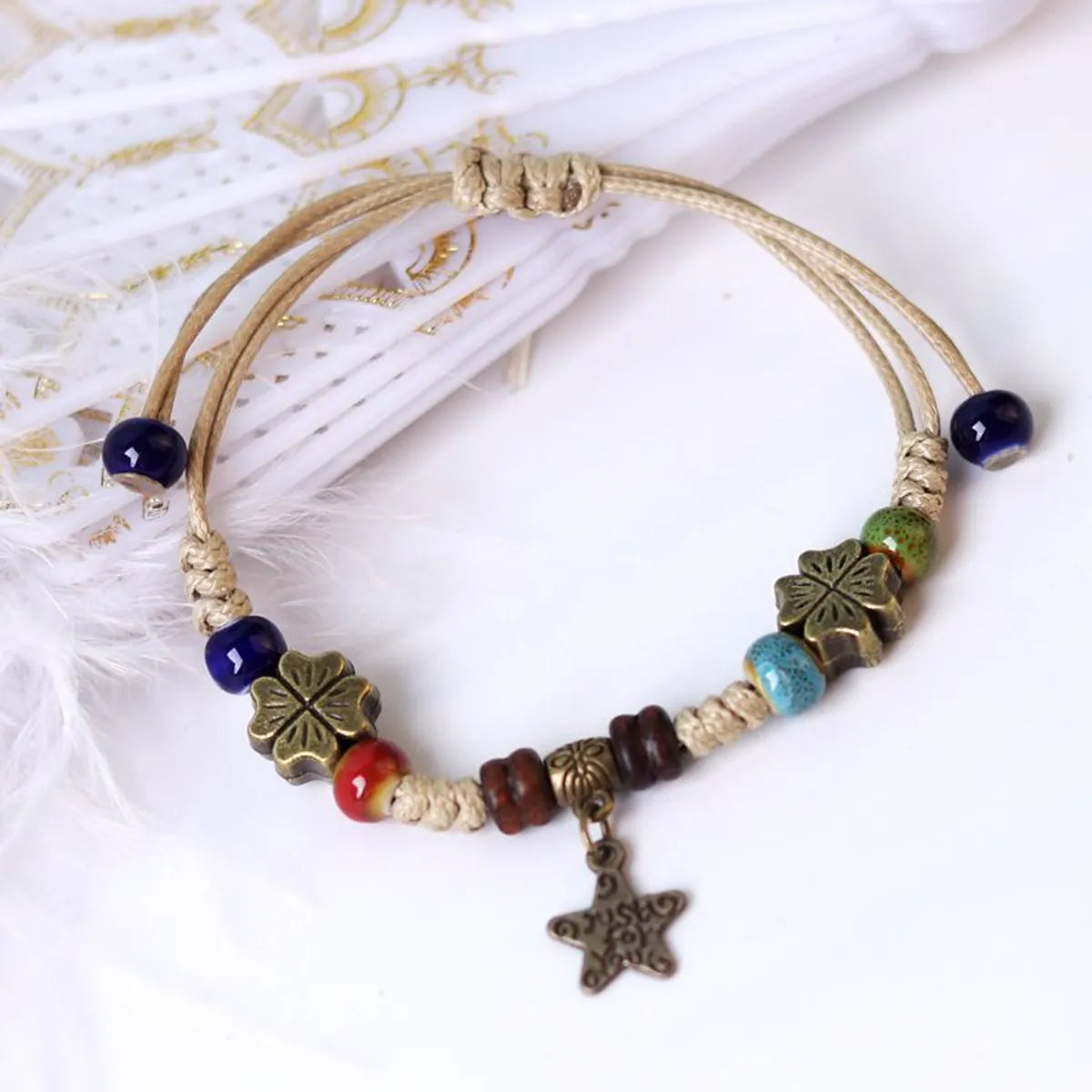 Casual Ethnic Style Star Ceramics Wholesale Bracelets