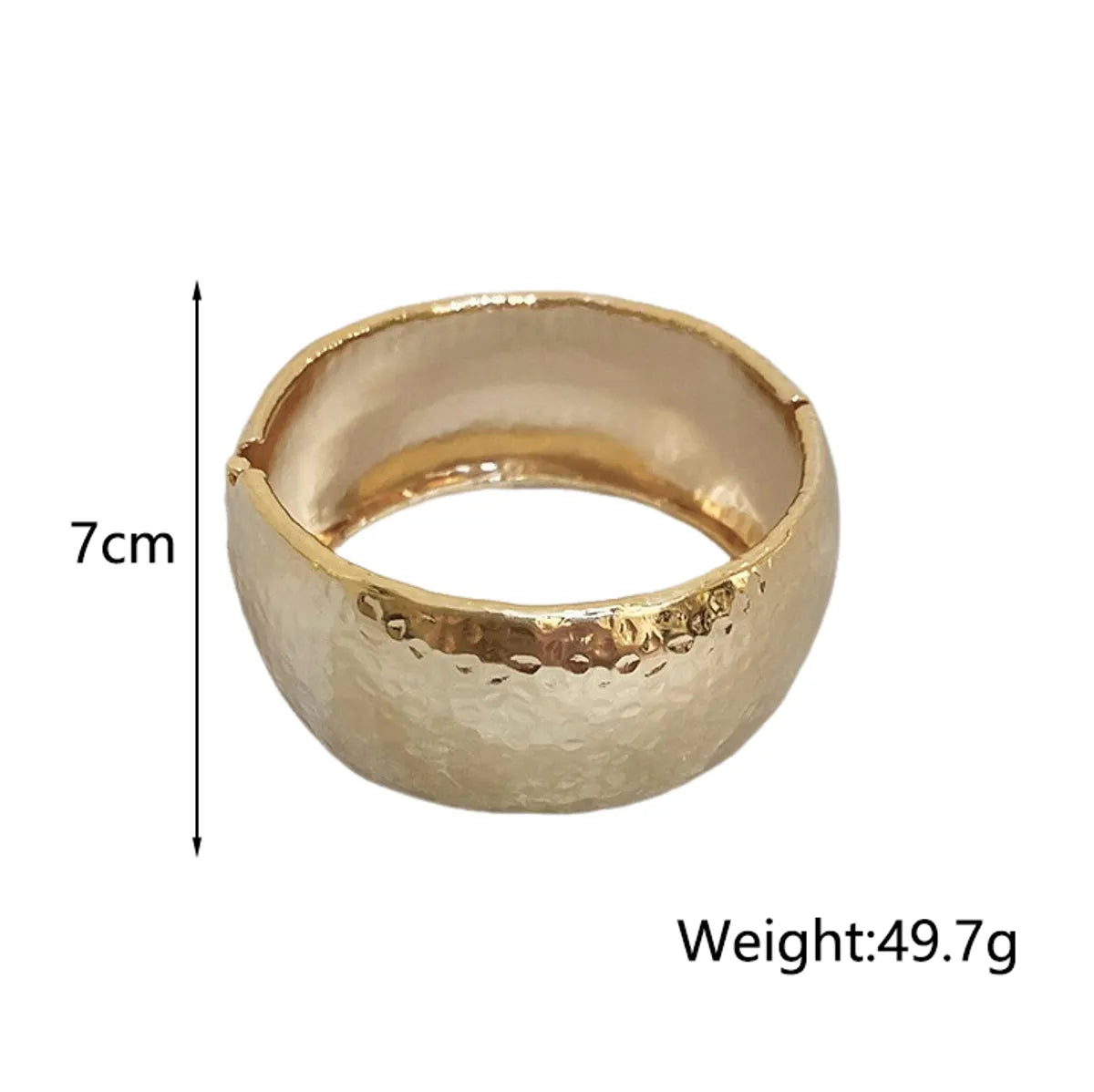 Casual Exaggerated Solid Color Titanium Steel Bangle In Bulk