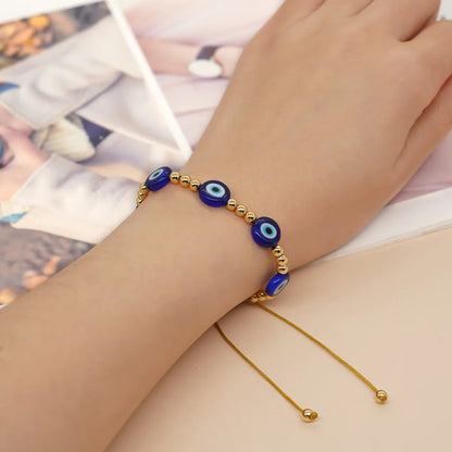 Casual Eye Artificial Crystal Glass Wholesale Bracelets