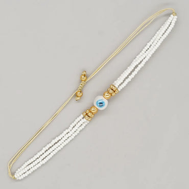 Casual Eye Glass Beaded Braid Women'S Bracelets