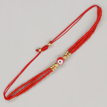 Casual Eye Glass Beaded Braid Women'S Bracelets