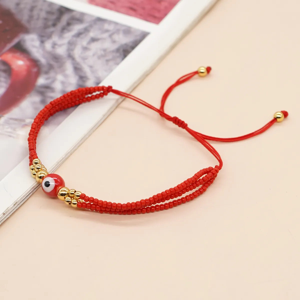 Casual Eye Glass Beaded Braid Women'S Bracelets