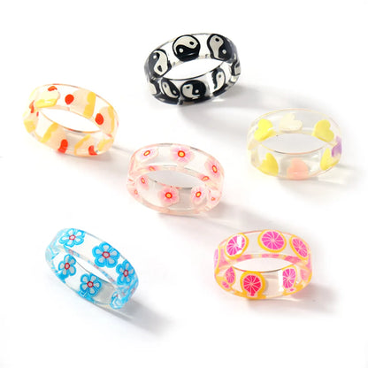 Casual Fruit Arylic Women'S Rings