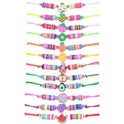 Casual Fruit Soft Clay Kid's Bracelets