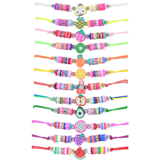 Casual Fruit Soft Clay Kid's Bracelets