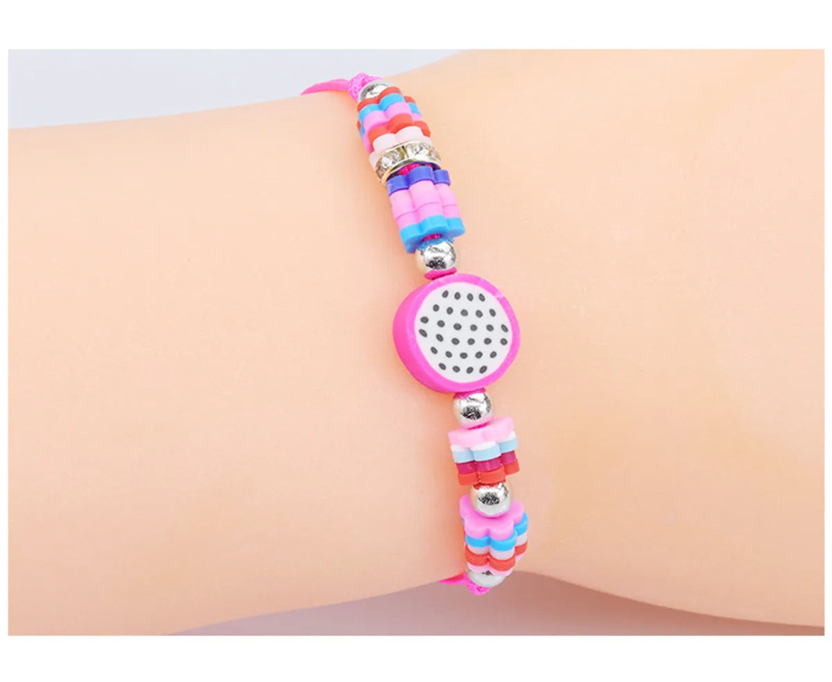 Casual Fruit Soft Clay Kid's Bracelets