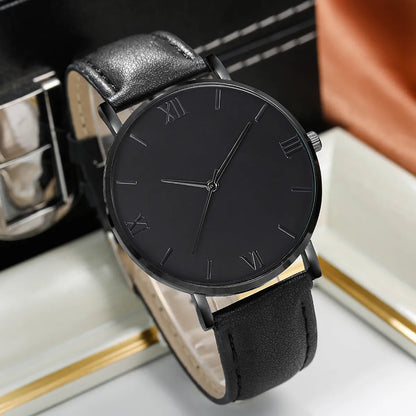 Casual Geometric Buckle Quartz Men'S Watches