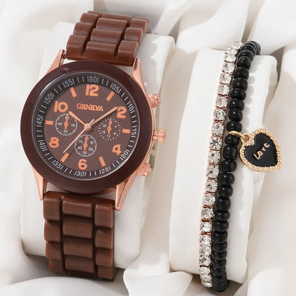 Casual Geometric Buckle Quartz Women'S Watches