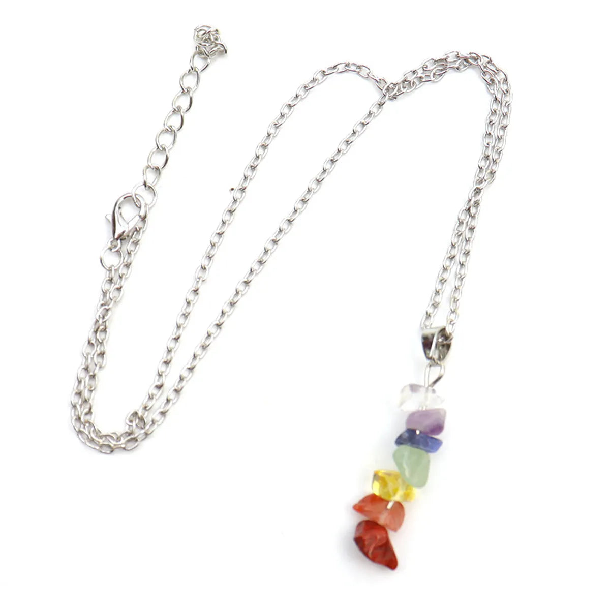 Casual Geometric Crystal Agate Pendant Necklace In Bulk