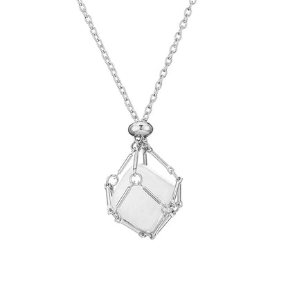 Casual Geometric Crystal Iron Zinc Alloy Wholesale Pendant Necklace