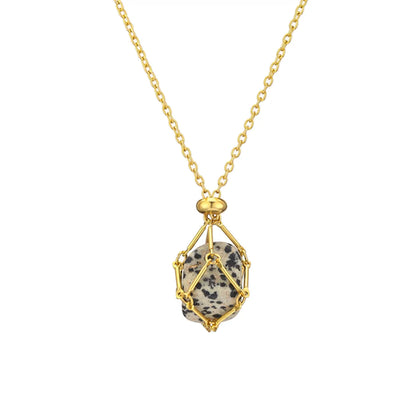 Casual Geometric Crystal Iron Zinc Alloy Wholesale Pendant Necklace