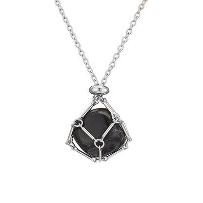 Casual Geometric Crystal Iron Zinc Alloy Wholesale Pendant Necklace