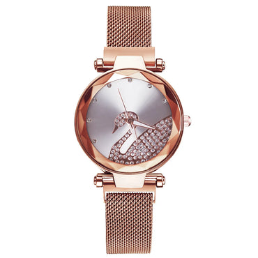 Casual Geometric Magnetic Buckle Quartz Women'S Watches