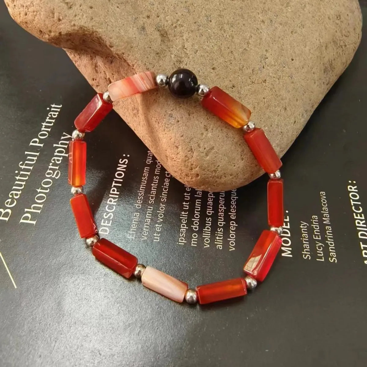 Casual Geometric Natural Stone Bracelets