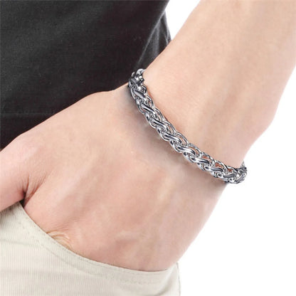 Casual Geometric Stainless Steel Plating Unisex Bracelets