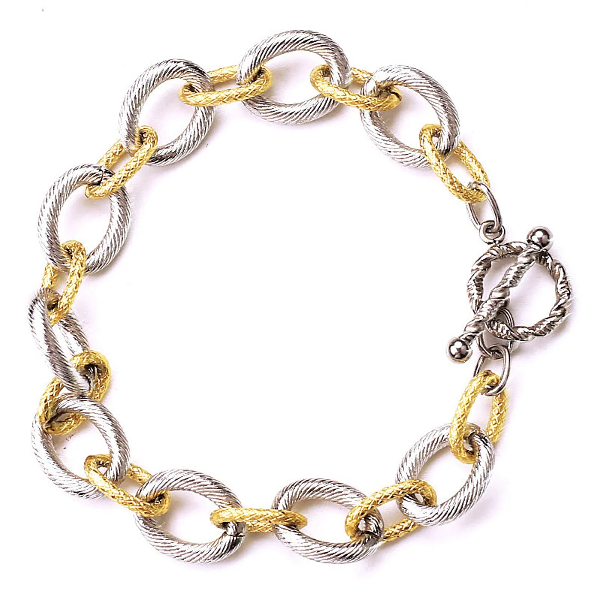 Casual Geometric Titanium Steel Plating Bracelets