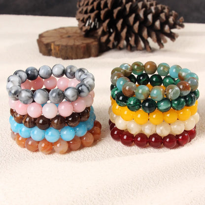 Casual Handmade Round Arylic Wholesale Bracelets