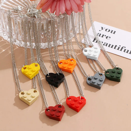 Casual Heart Shape Alloy Irregular Unisex Pendant Necklace