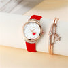 Casual Heart Shape Buckle Quartz Women'S Watches