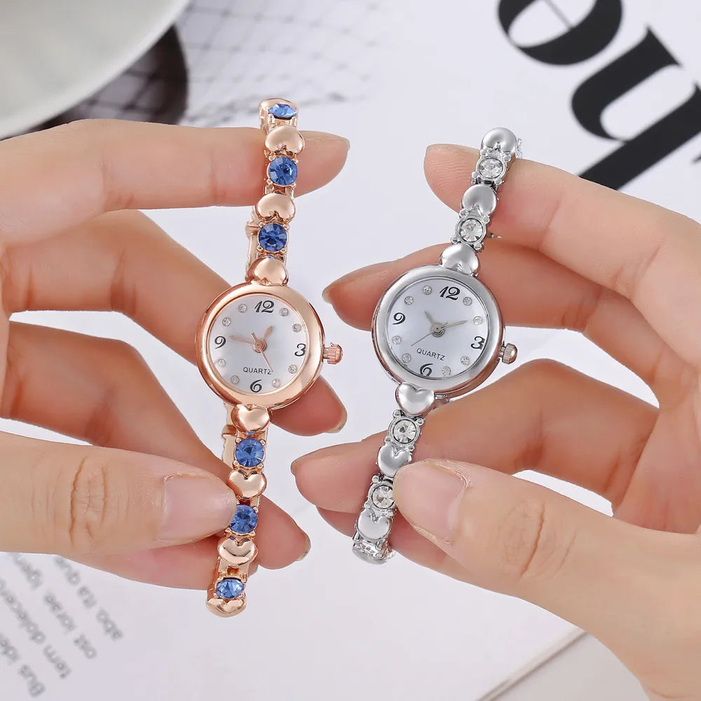 Casual Heart Shape Jewelry Buckle Quartz Women'S Watches