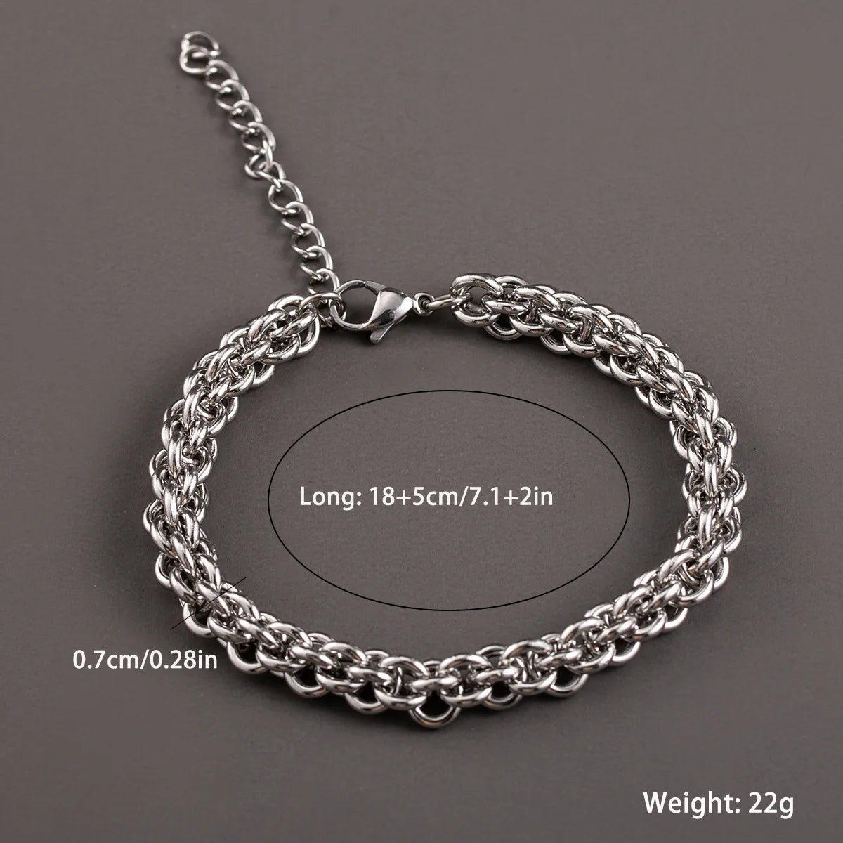 Casual Hip-Hop Cool Style Geometric 304 Stainless Steel Unisex Bracelets