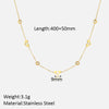 Wholesale Jewelry Casual Hip-Hop Heart Shape 304 Stainless Steel Zircon Plating Inlay Necklace