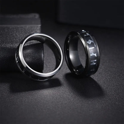 Casual Hip-Hop Punk Geometric Titanium Steel Men'S Rings