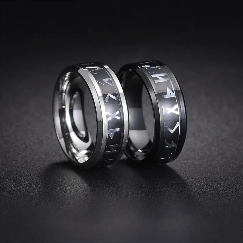 Casual Hip-Hop Punk Geometric Titanium Steel Men'S Rings