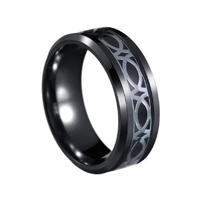 Casual Hip-Hop Punk Geometric Titanium Steel Men'S Rings