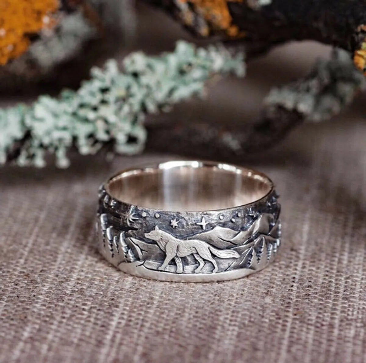 Casual Hip-Hop Punk Wolf Alloy Plating Unisex Rings