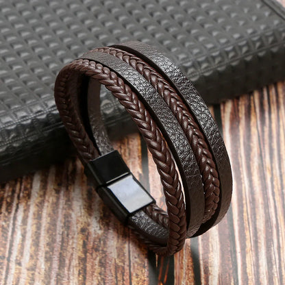 Casual Hip-Hop Solid Color Alloy Men'S Bangle