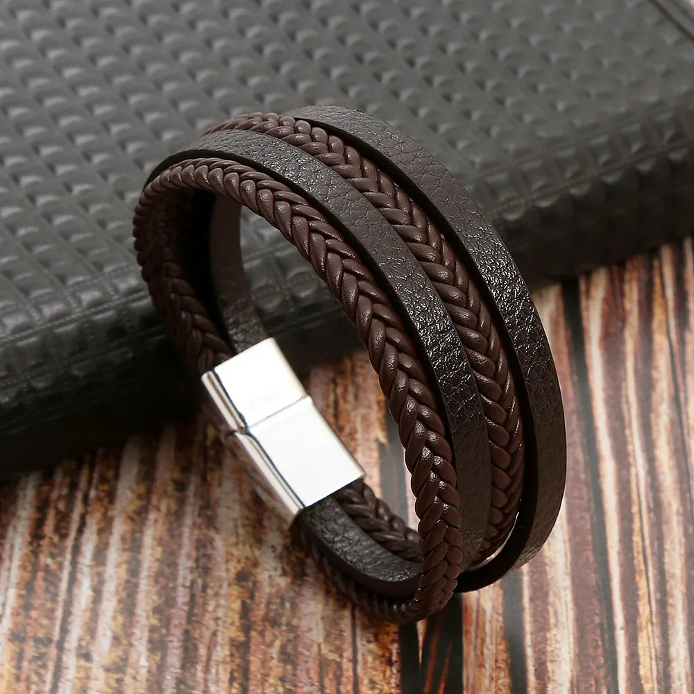 Casual Hip-Hop Solid Color Alloy Men'S Bangle