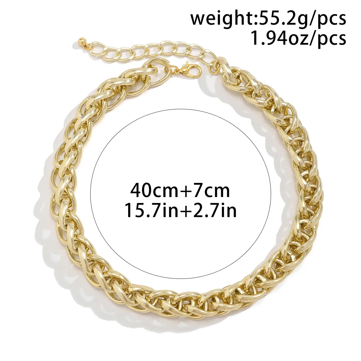 Casual Hip-Hop Solid Color Aluminum Wholesale Necklace