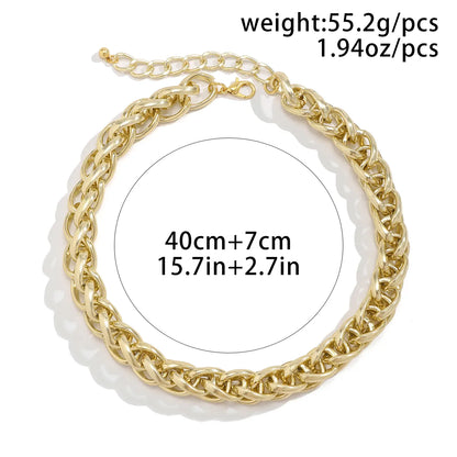 Casual Hip-Hop Solid Color Aluminum Wholesale Necklace