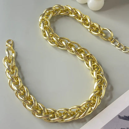 Casual Hip-Hop Solid Color Aluminum Wholesale Necklace