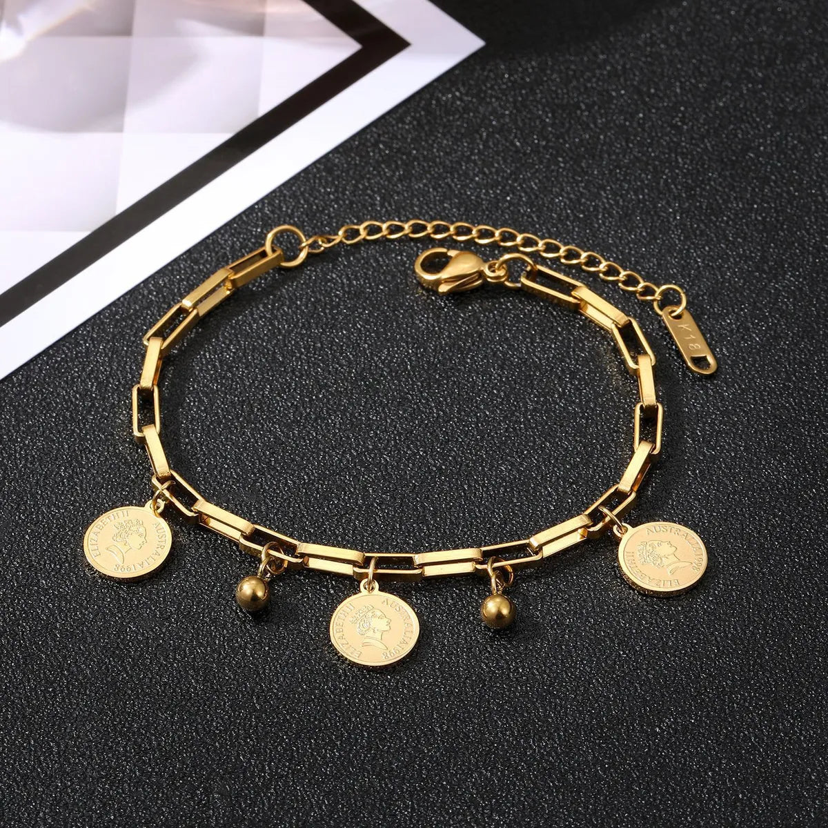 Casual Hip-hop Streetwear Geometric Titanium Steel Plating 18k Gold Plated Bracelets