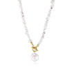 Casual Irregular Freshwater Pearl Gravel Pendant Necklace In Bulk