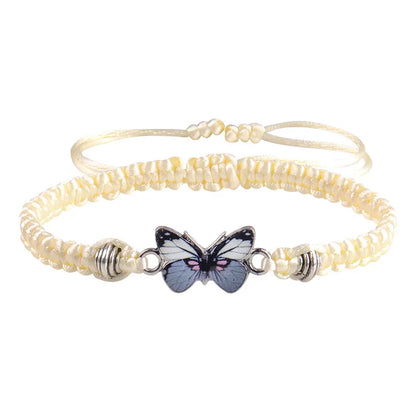 Casual Lady Butterfly Stainless Steel Rope Women'S Bracelets