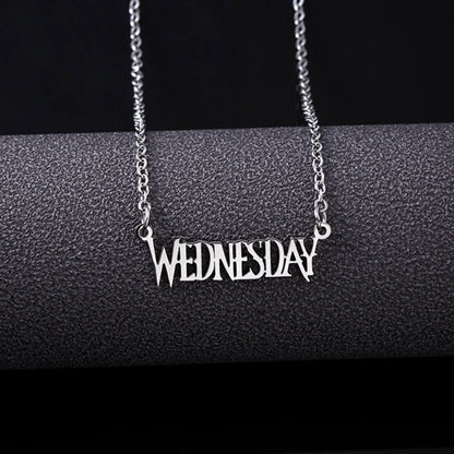 Casual Letter Stainless Steel Hollow Out Necklace