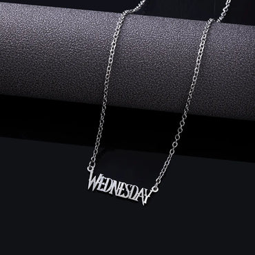 Casual Letter Stainless Steel Hollow Out Necklace