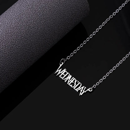 Casual Letter Stainless Steel Hollow Out Necklace