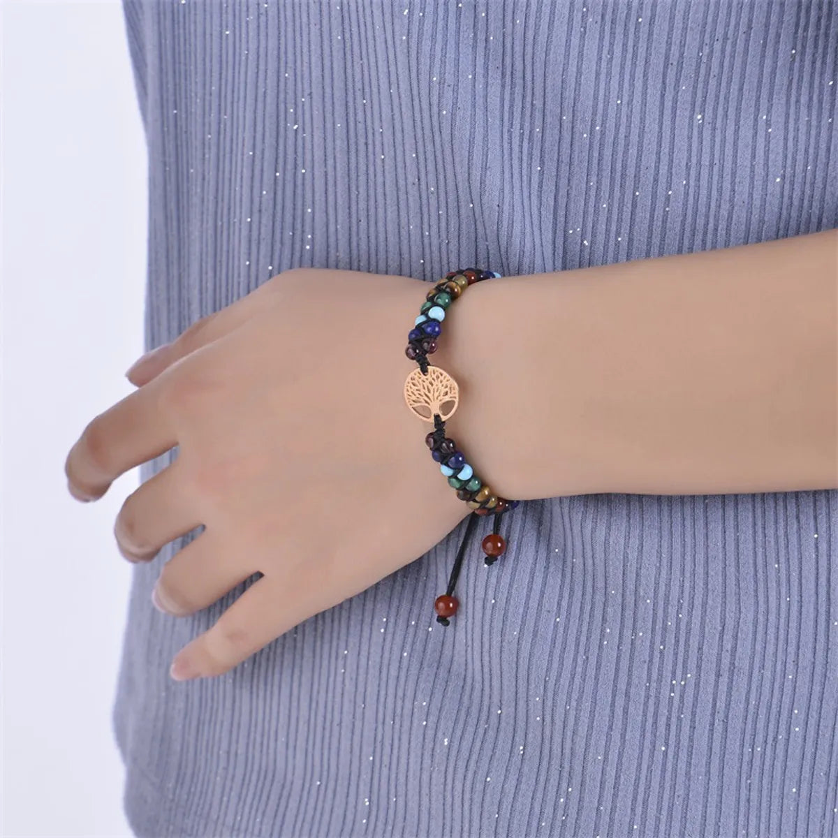 Casual Lucky Tree Natural Stone Bracelets