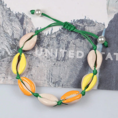 Casual Marine Style Lattice Shell Rope Shell Wholesale Bracelets